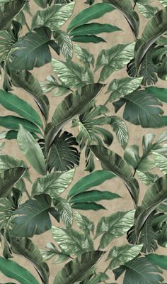Marburg Loft Fotobehang met grote bladeren en monstera print - 34198