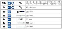Brilliant Tools BT022025 BT022025 Dopsleutelset - thumbnail