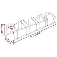 Fietsenrek voor 5 fietsen gegalvaniseerd staal - thumbnail
