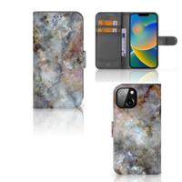 Apple iPhone 14 | Bookcase | Marmer Grijs - thumbnail