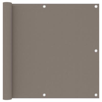 VidaXL Balkonscherm 90x600 cm oxford stof taupe