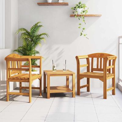 Bank met kussen Natuurlijke Olie Afwerking 68,5 x 46 x 82,5 cm