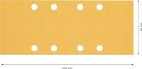 Bosch Accessories EXPERT C470 2608900856 Oscillerend schuurpapier Geperforeerd Korrelgrootte (num) 120 (l x b) 186 mm x 93 mm 10 stuk(s) - thumbnail