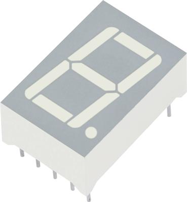 Kingbright 7-segments-display Rood 13 mm 2 V Aantal cijfers: 1 SA52-11EWA
