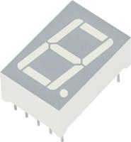 Kingbright 7-segments-display Rood 13 mm 2 V Aantal cijfers: 1 SA52-11EWA - thumbnail