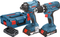 Bosch Professional Accu Combiset GDR 18V-160 + GSR 18V-21 Accu toolkit 18V 2,0Ah Li-Ion In L-Boxx - 06019G5101 - thumbnail