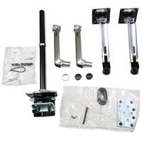 Ergotron LX Series LX Dual Stacking Arm Tall Pole flat panel bureau steun 101,6 cm (40") Aluminium - thumbnail