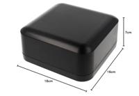 Hammond Electronics 1556FABK Universele behuizing 160 x 160 x 70 ABS kunststof Brandvertragend Zwart 1 stuk(s) - thumbnail