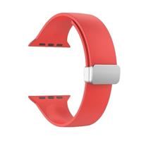 Siliconen bandje - Folding Buckle - Rood - Geschikt voor Apple Watch 38mm / 40mm / 41mm / 42mm - thumbnail