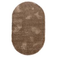 Tapeso Ovaal hoogpolig vloerkleed velvet - Posh beige - 280x380 cm - thumbnail