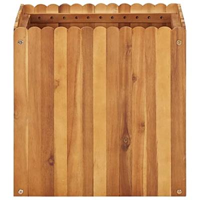 Plantenbak verhoogd 50x50x50 cm massief acaciahout Plantenbak verhoogd 50x50x50 cm massief acaciahout