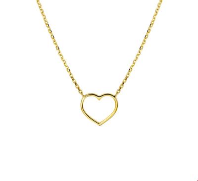 TFT Collier Geelgoud Hart 42+2 cm