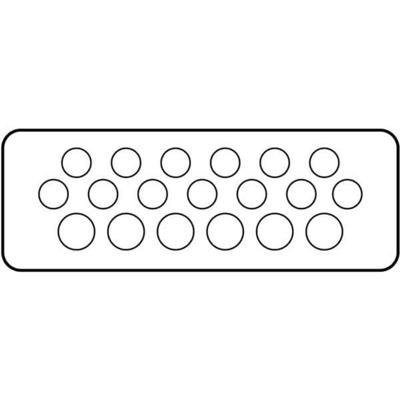 Eaton FL4-3 17236 Flensplaten Met uitsparingen (l x b x h) 23 x 329 x 116 mm Plastic Grijs 1 stuk(s)
