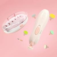 Elektrische veilige nagelknipper Cutter baby nagel trimmer manicure pedicure Clipper cutter (roze) - thumbnail