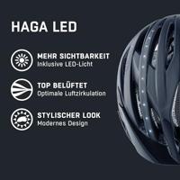 Olympic Sportswear Alpina sports urban helm haga led 51-56 mat indigo - thumbnail