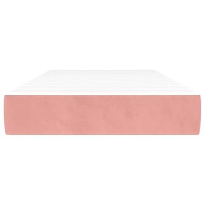 Pocketveringmatras 80x220x20 cm fluweel roze Pocketveringmatras 80x220x20 cm fluweel roze