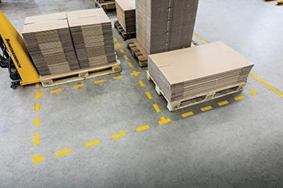 Durable 170104 Stelplaatsmarkering vorm kruis Signaalgeel 10 stuk(s) (l x b x h) 150 x 150 x 0.7 mm