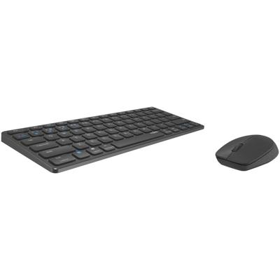 Rapoo 9600M Draadloze multimode Blade Combo Set, QWERTY US Toetsenbord Grijs