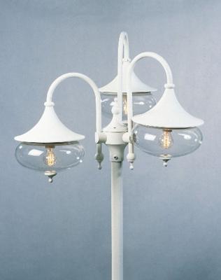 KonstSmide Klassieke lantaarnkapLibra 3-lichts wit - 621-250