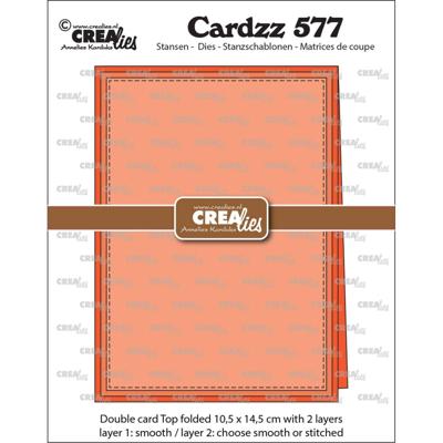 Crealies • cardzz dubbele kaart 10,5 x 14,5 cm (vouw aan de bovenkant)
