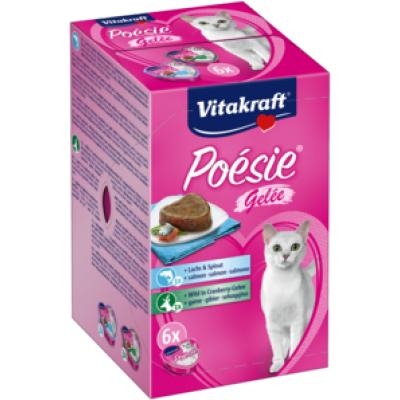 Vitakraft Poésie Création multipack zalm & wild in gelei 6 x 85g