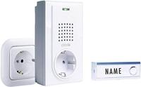 m-e modern-electronics FG-2.2 Complete set voor Draadloze deurbel Met naambord - thumbnail