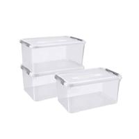 Curver 240679 Kunststofbox HANDY Gesloten, Stapelbaar (b x h x d) 400 x 290 x 600 mm Transparant 3 stuk(s) - thumbnail