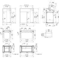Schneider Electric NSYSD6R One-piece console (b x h x d) 600 x 1000 x 597 mm Staal Grijs 1 stuk(s)