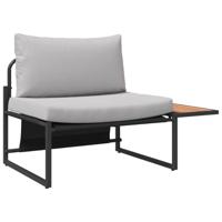 Tuinbankenset 2 pcs Lichtgrijs Staal - thumbnail