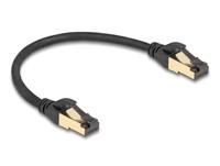 Delock 80246 RJ45 Netwerkkabel, patchkabel CAT 7 S/FTP 0.30 m Zwart 1 stuk(s) - thumbnail