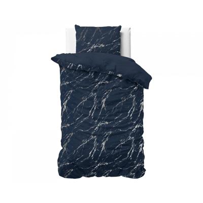 Sleeptime - Glamour Marble Dekbedovertrek - Micropercal - Blauw - 140 x 220