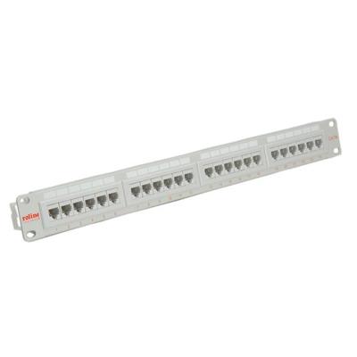 ROLINE Cat.5e (Class D), 19 patchpanel, 24 ports, UTP, grijs ROLINE Cat.5e (Class D), 19 patchpanel, 24 ports, UTP, grijs