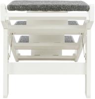 TRIXIE LOOPPLANK MET UITKLAPBARE TREDEN MDF WIT 44X106X46 CM - thumbnail