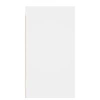 Wandkast met glazen deuren 68x37x68,5 cm wit - thumbnail