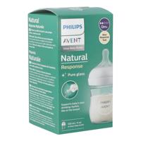 Glazen flesje 120 ml Philips AVENT Natural Response doorzichtig - thumbnail