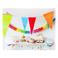 Boland Kleurrijke vlaggenlijn 10m - thumbnail