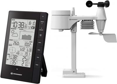 Bresser weerstation PC 5-in-1 19 cm zwart 3-delig