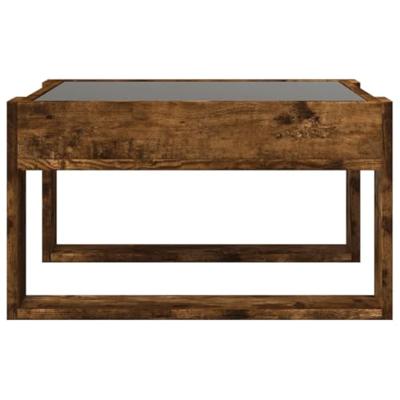 Salontafel met Infinity LED 50x53x30 cm gerookt eikenkleurig Salontafel met Infinity LED 50x53x30 cm gerookt eikenkleurig