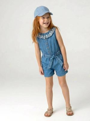 Combishort in denim stone