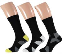 Xtreme Fietssokken Crew 3-pack Multi Black-42/45 - thumbnail