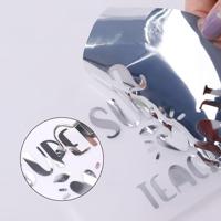 LOKLiK • permanent zelfklevend vinyl spiegelglans metallic zilver 30,5x180cm - thumbnail