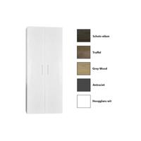 Kolomkast Sanicare Q4/Q15 2-Deurs Soft-Closing 160x67x32 cm Grey-Wood - thumbnail
