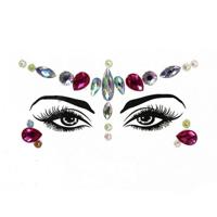 3 PC'S voorhoofd groene Masquerade make-up acryl gezicht sticker stijl: YT-20 - thumbnail