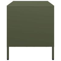 Tv-meubel 68x39x43,5 cm koudgewalst staal olijfgroen - thumbnail