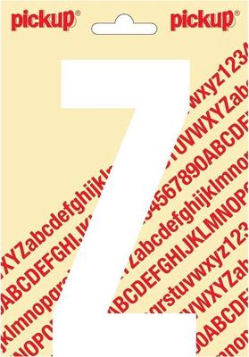Plakletter Nobel Sticker letter Z wit Pickup - Pickup