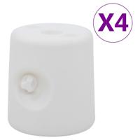 VidaXL Prieelgewichten 4 st pe wit - thumbnail