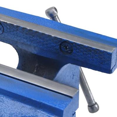 Bankschroef 150 mm gietijzer blauw - thumbnail