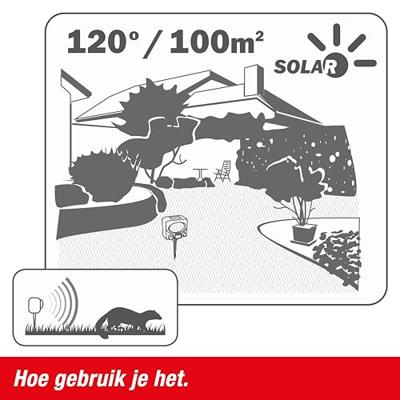 Swissinno Solar UTV Dierenverschrikker Functies: Meerdere frequenties Werkingssfeer: 100 m² 1 stuk(s)