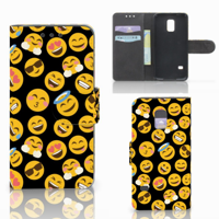 Samsung Galaxy S5 Mini Telefoon Hoesje Emoji - thumbnail