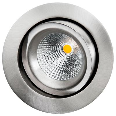 LED inbouwspot 7W 3000K geborsteld staal draai en kantelbaar SG Junistar LUX 902504